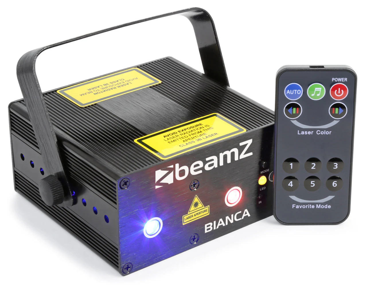 BeamZ Bianca Double Laser 330mW RGB Gobo IRC - Image 7