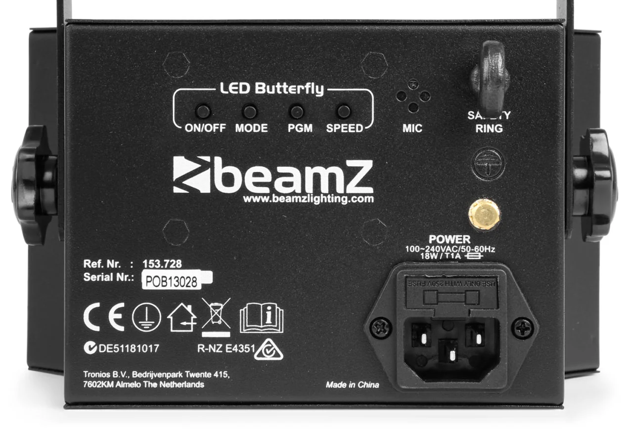 Beamz Butterfly 3√ó3 LED DJ Effect Light - Image 11