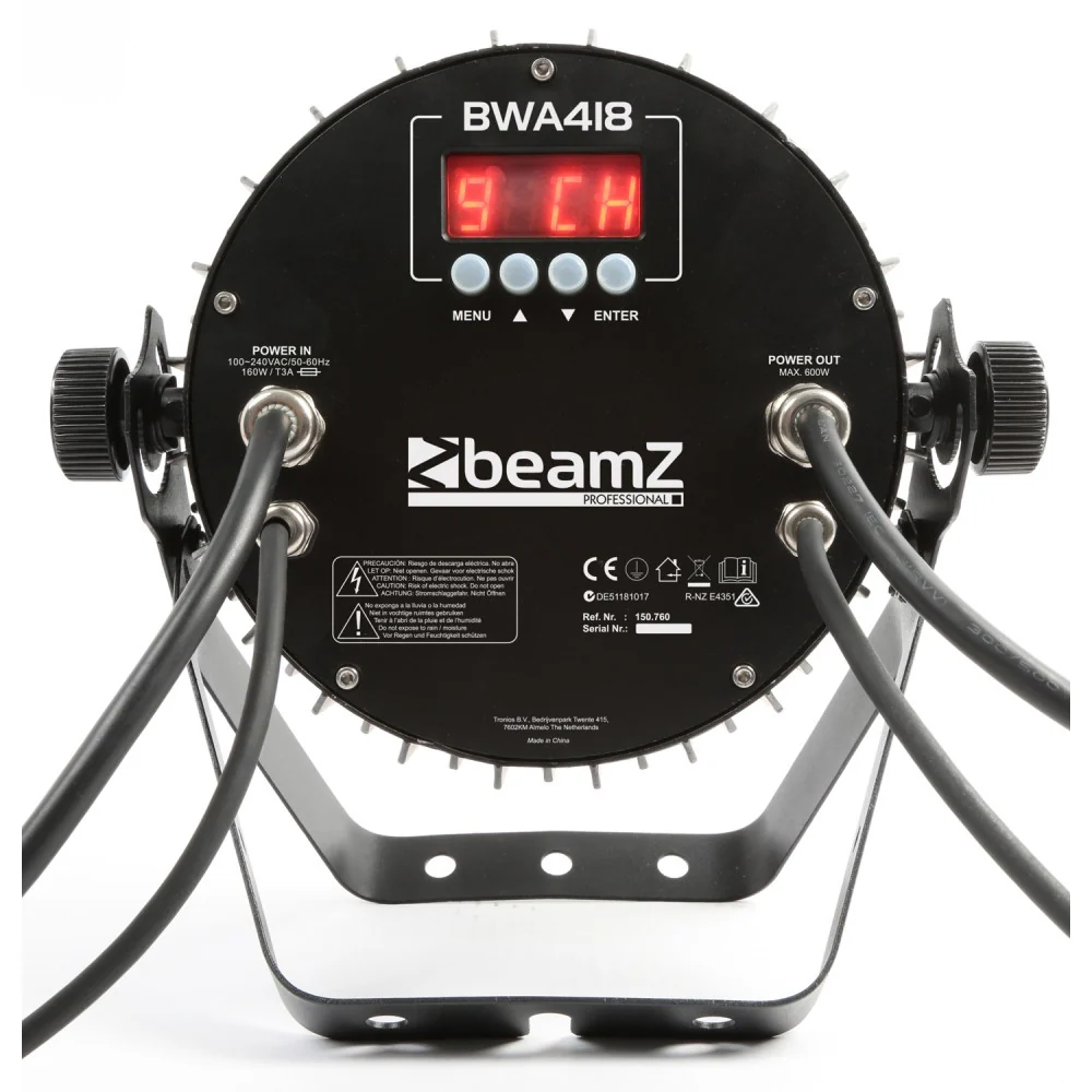 Beamz BWA418 PRO IP65 18x12W RGBW LED PAR Light - Image 3