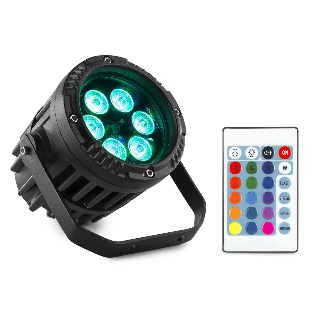 Beamz BWA63 6x3W IP65 Rated RGB LED Parcan