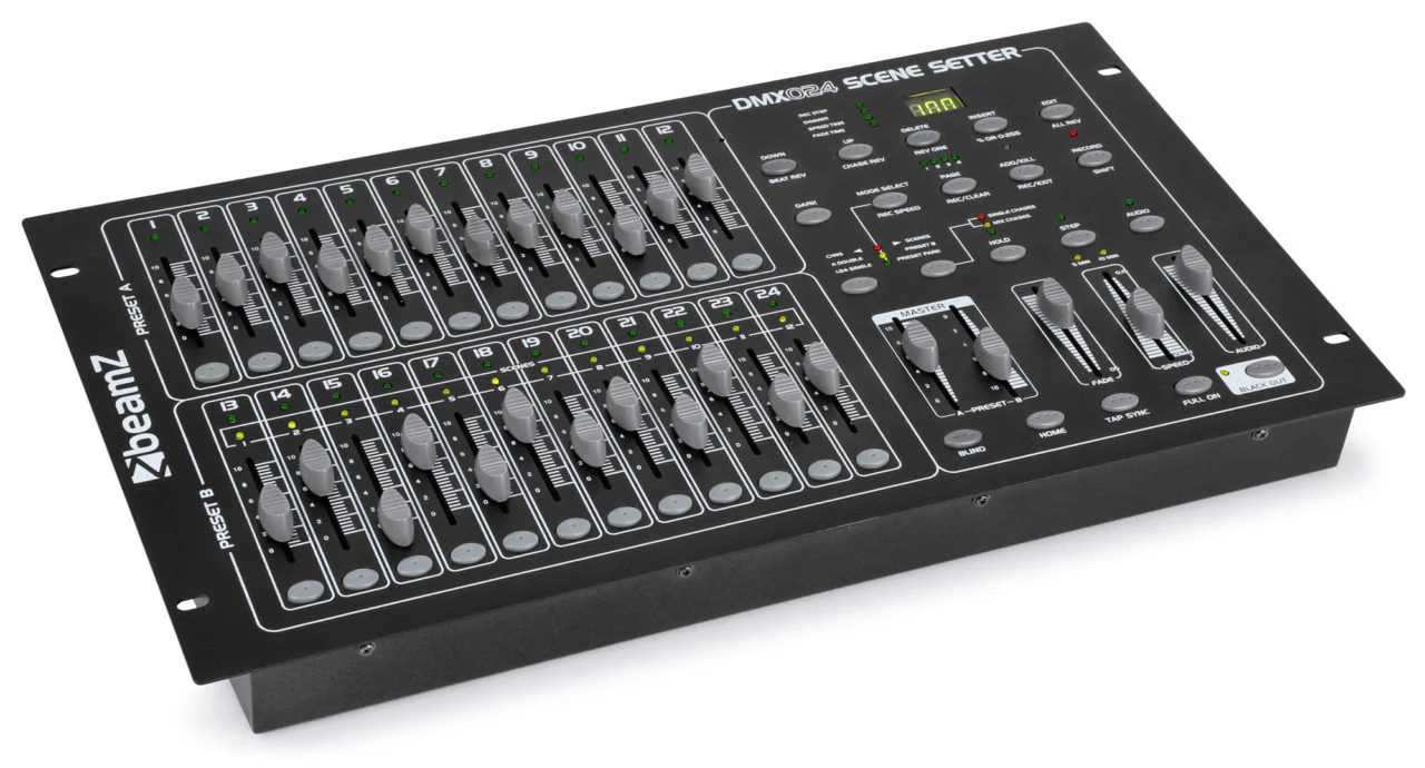 Beamz DMX-24PRO 24 Channel Controller Scene Setter - Image 4