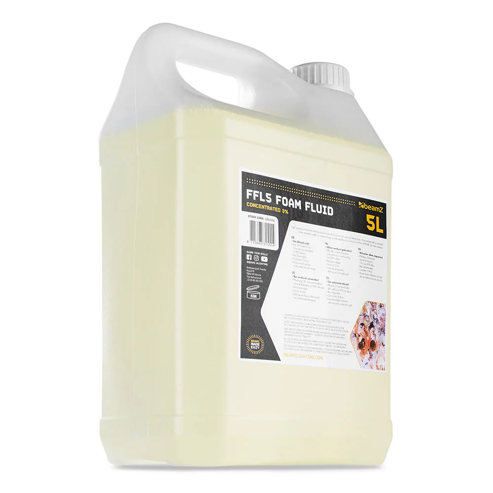 Beamz FFL5 Foam Fluid Concentrated - 5L - Image 3