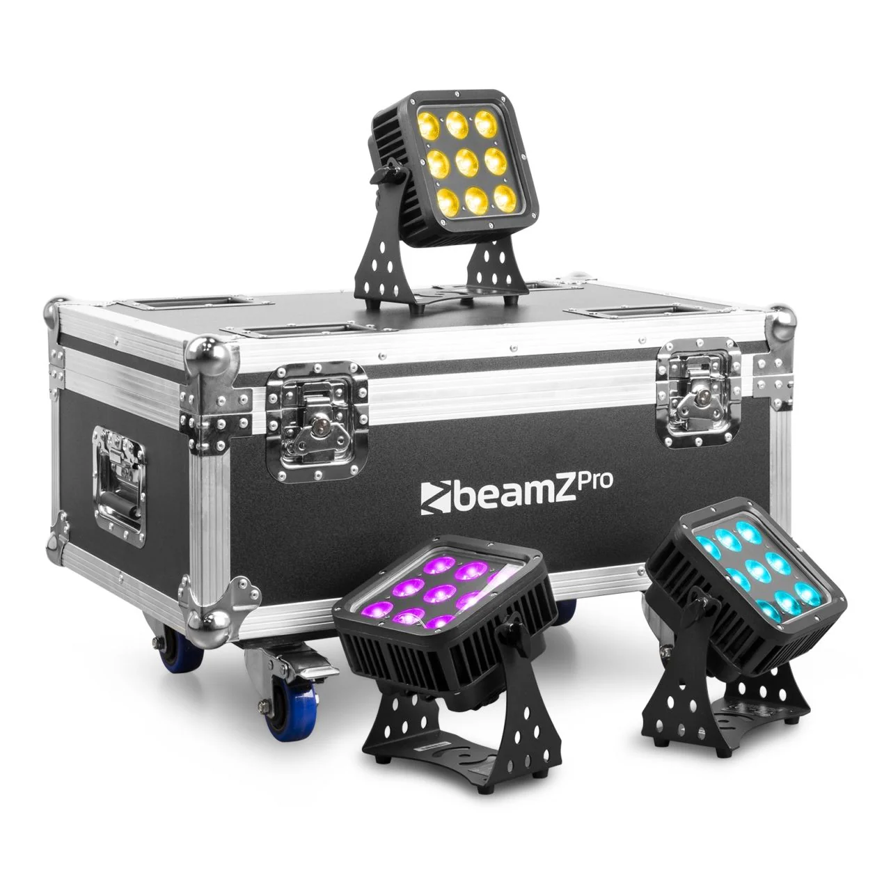 Beamz FL72 Flightcase 8pcs Starcolor72 Wash Lights - Image 5