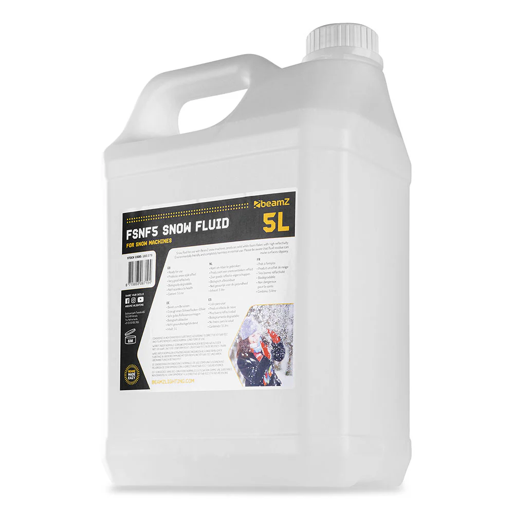 Beamz FSNF5 Snow Fluid - 5L - Image 5