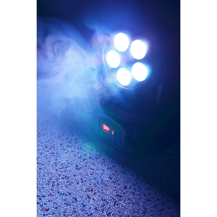Beamz MHL90 Mini Moving Head Wash 5x 18W 6-in-1 LEDs - Image 9
