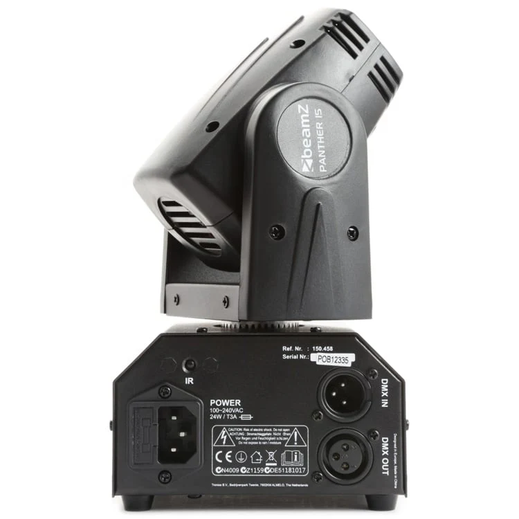 BeamZ PANTHER-15 10W 4-in-1 RGBW LED Moving Head Beam w/IR Remote - Image 3