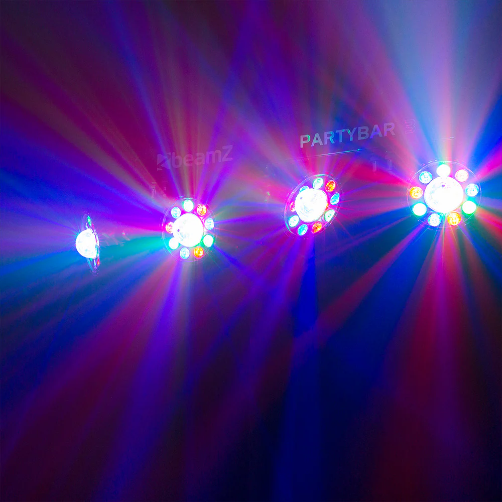 Beamz PartyBar 3 All-In-One LED DJ Lighting System - Image 9