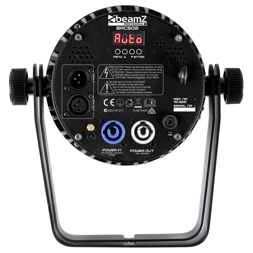 Beamz PRO BAC500 7x14W RGBAW UV WW DMX - Image 4
