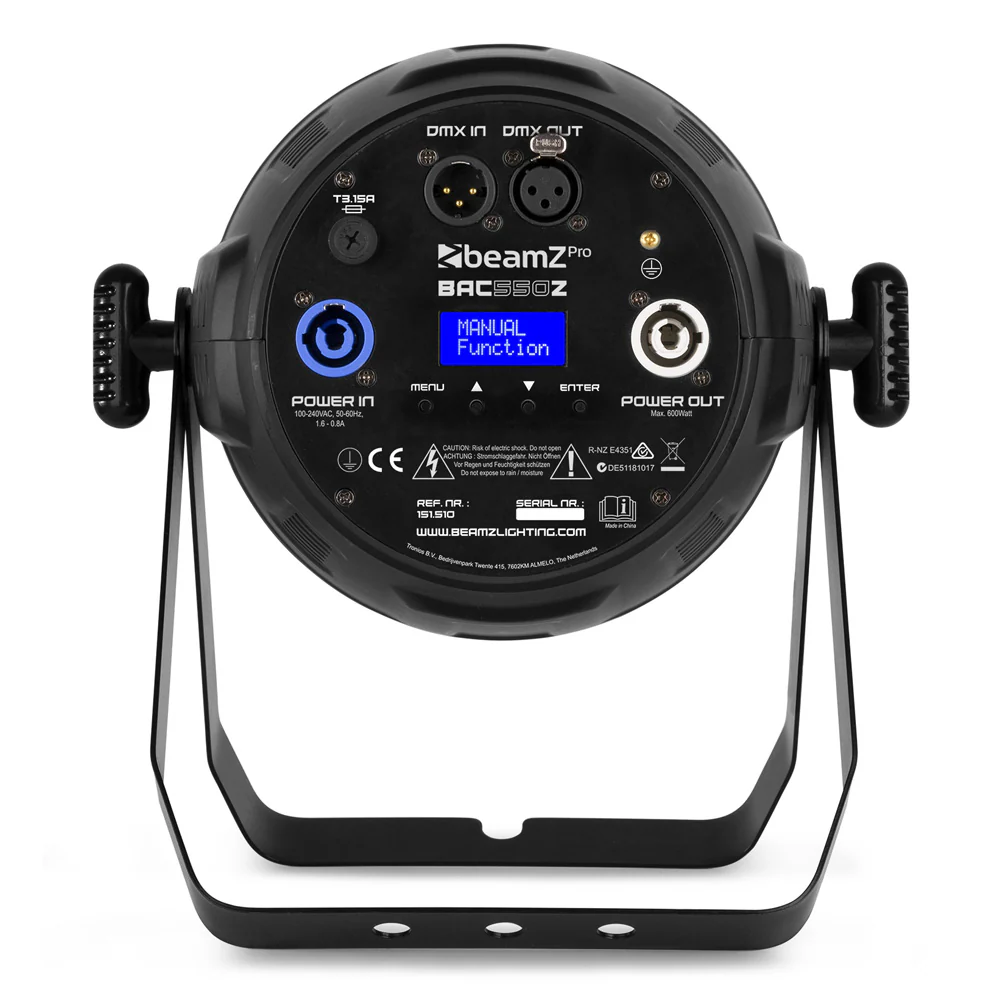 Beamz PRO BAC550Z ProPar Alu Zoom 19x15W RGBW - Image 15