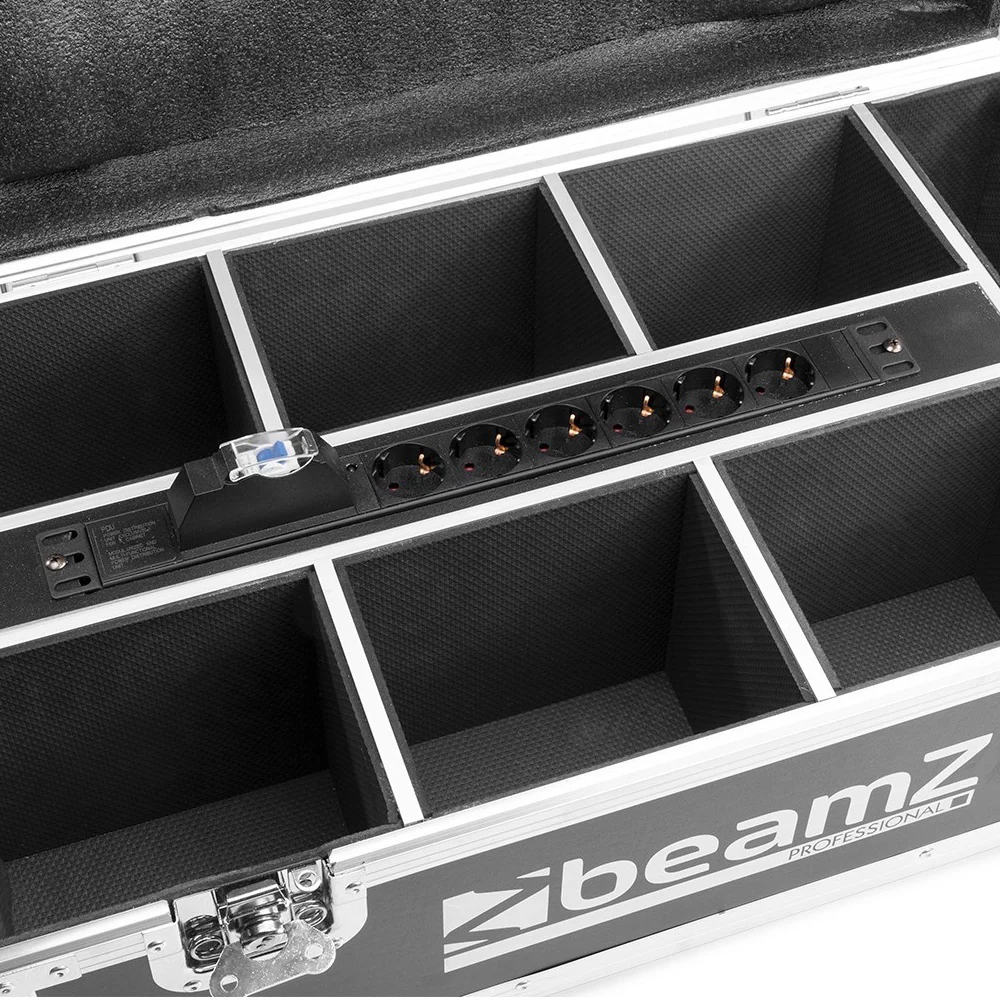 Beamz PRO BBP66 Uplight Par 6X6W DMX Flightcase - Image 10