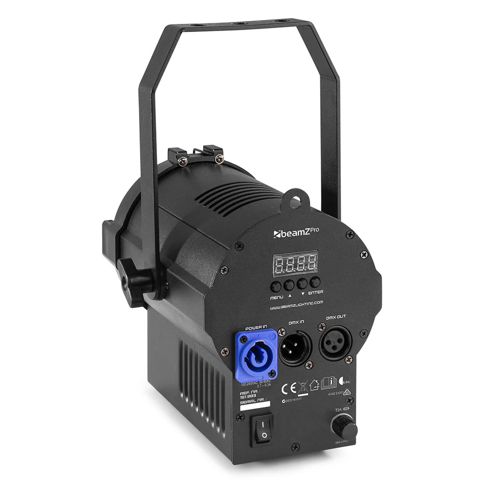 Beamz PRO BTF440Z Mini LED Fresnel 4x40W RGBW with Zoom - Image 7