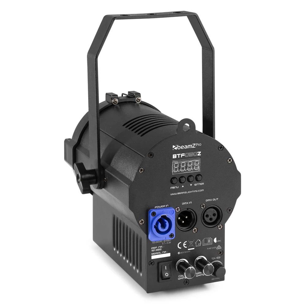Beamz PRO BTF50Z Mini LED Fresnel 50W Ware White with Zoom - Image 10