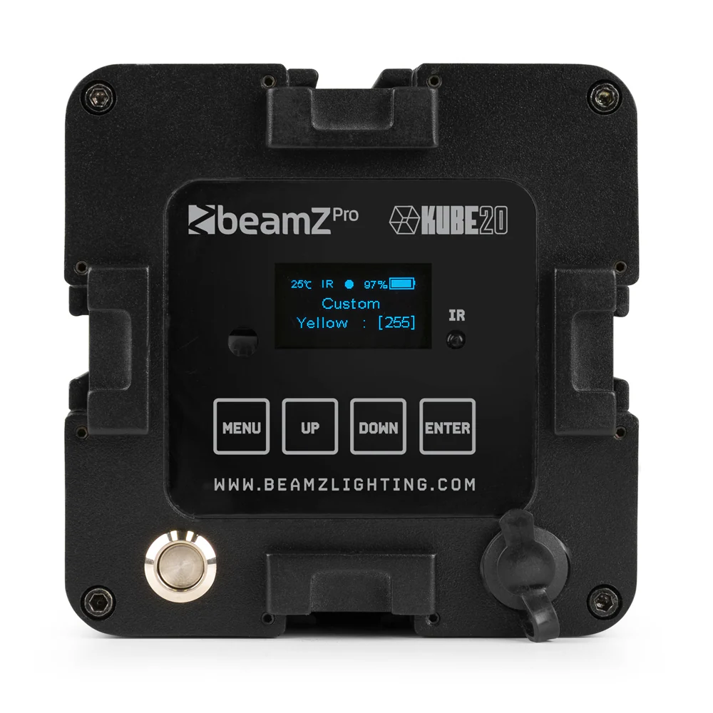 Beamz PRO KUBE20BK Outdoor Battery Uplight 6-Pack with Flightcase - Image 4