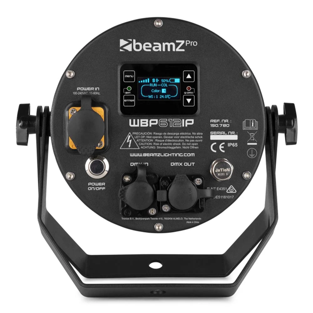 Beamz PRO WBP612IP Wireless DMX Battery Par IP65 - Image 6