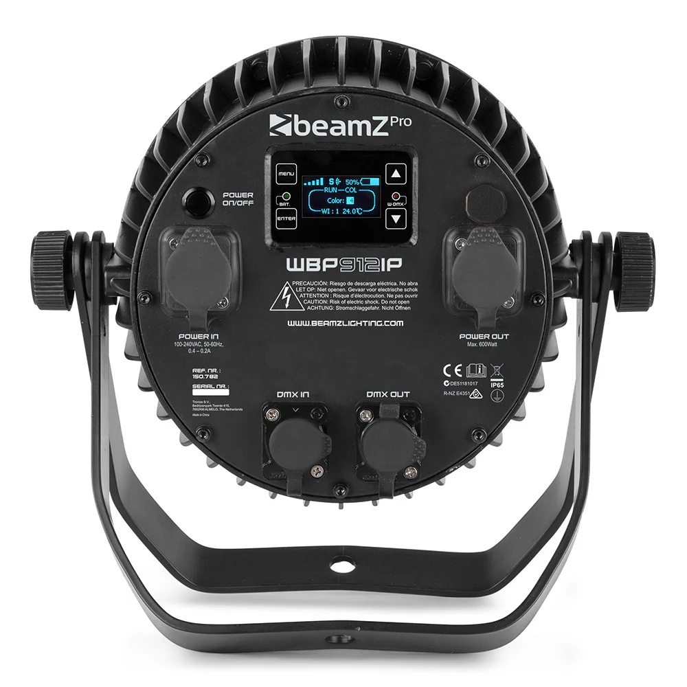 Beamz PRO WBP912IP Wireless DMX Battery Par IP65 - Image 5