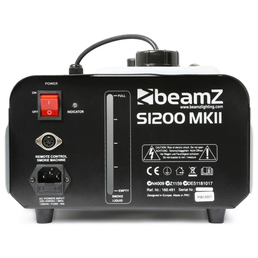 Beamz S1200 mk2 Smoke Machine 1200W - Image 5