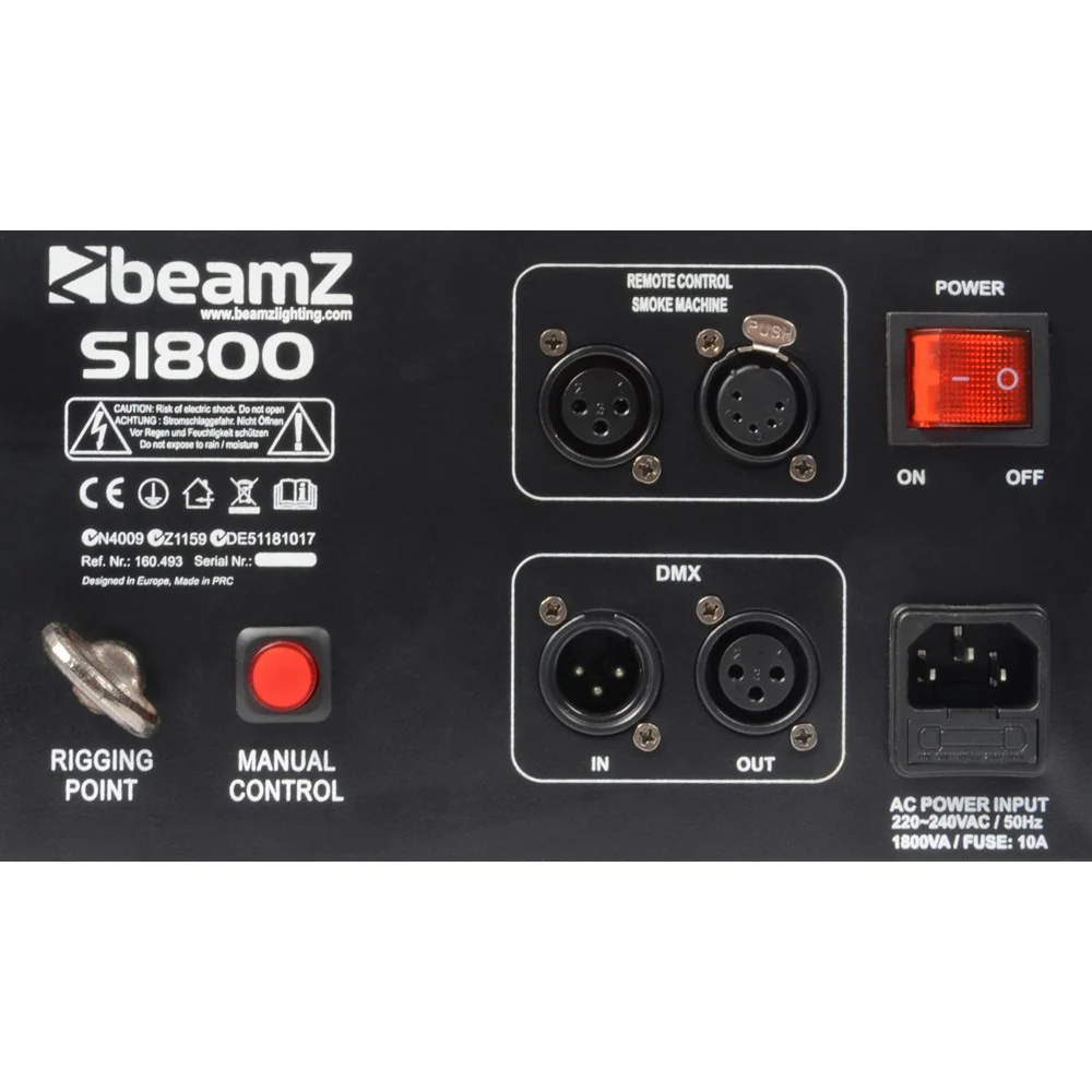 Beamz S1800 DMX Smoke Machine 1800W - Image 3