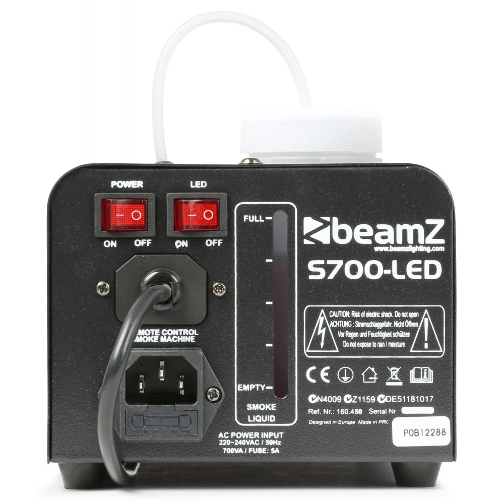 Beamz S700 LED ICE Smoke Machine with LED Ice Effect 700W - Image 5
