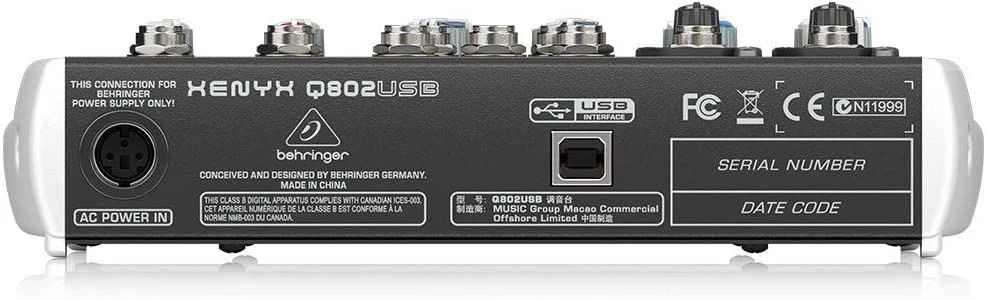 Behringer Xenyx Q802USB Mixer - Open Box - Image 7