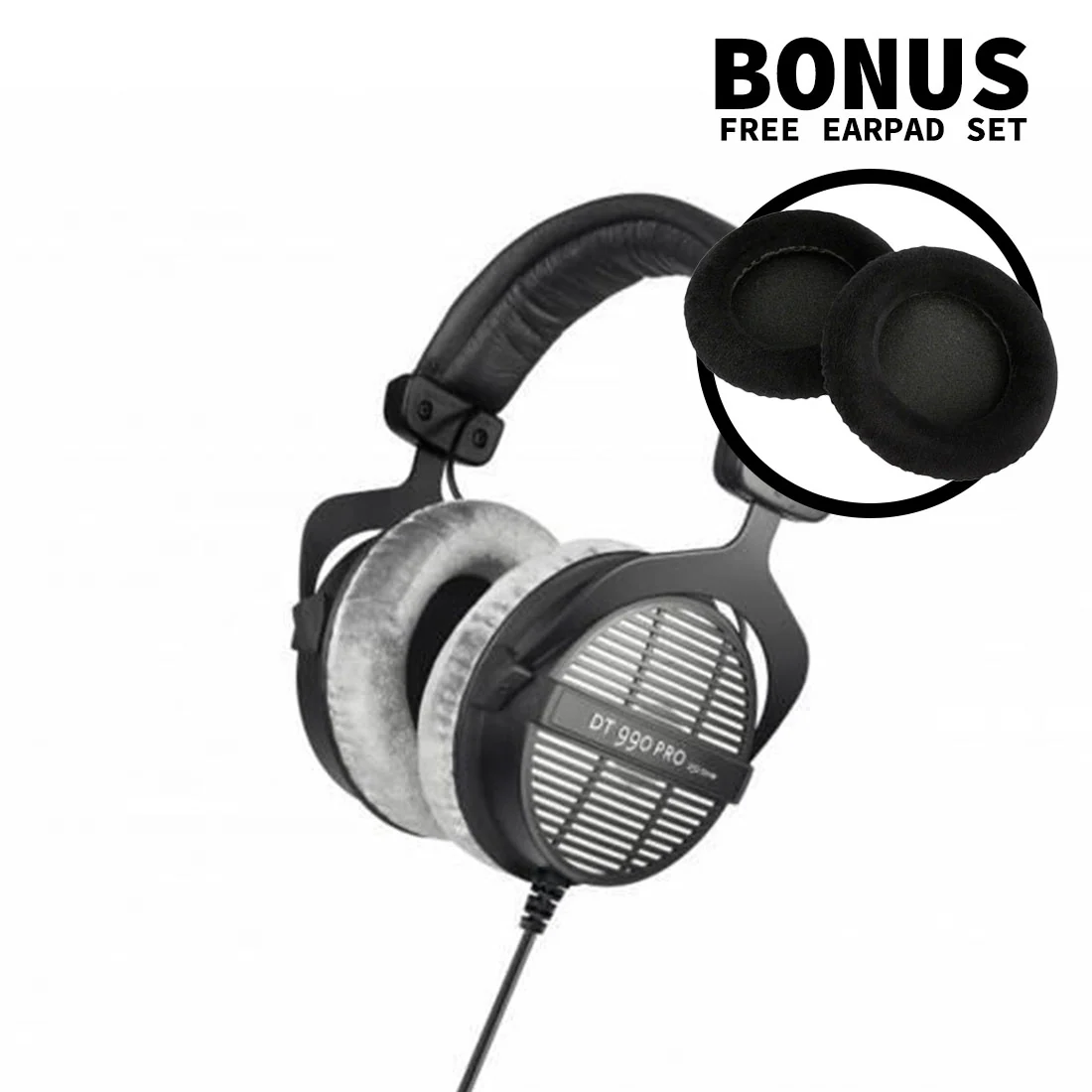 Beyer Dynamic DT990-PRO Open-Back Studio Headphones (250 Ohms)