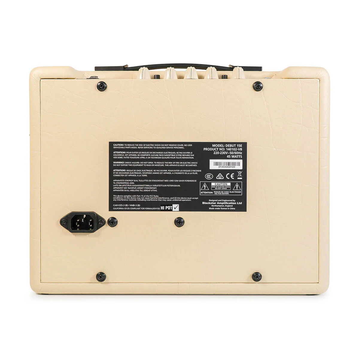 Blackstar Debut 15 Electric Guitar Amplifier (15w) - Cream - Image 3