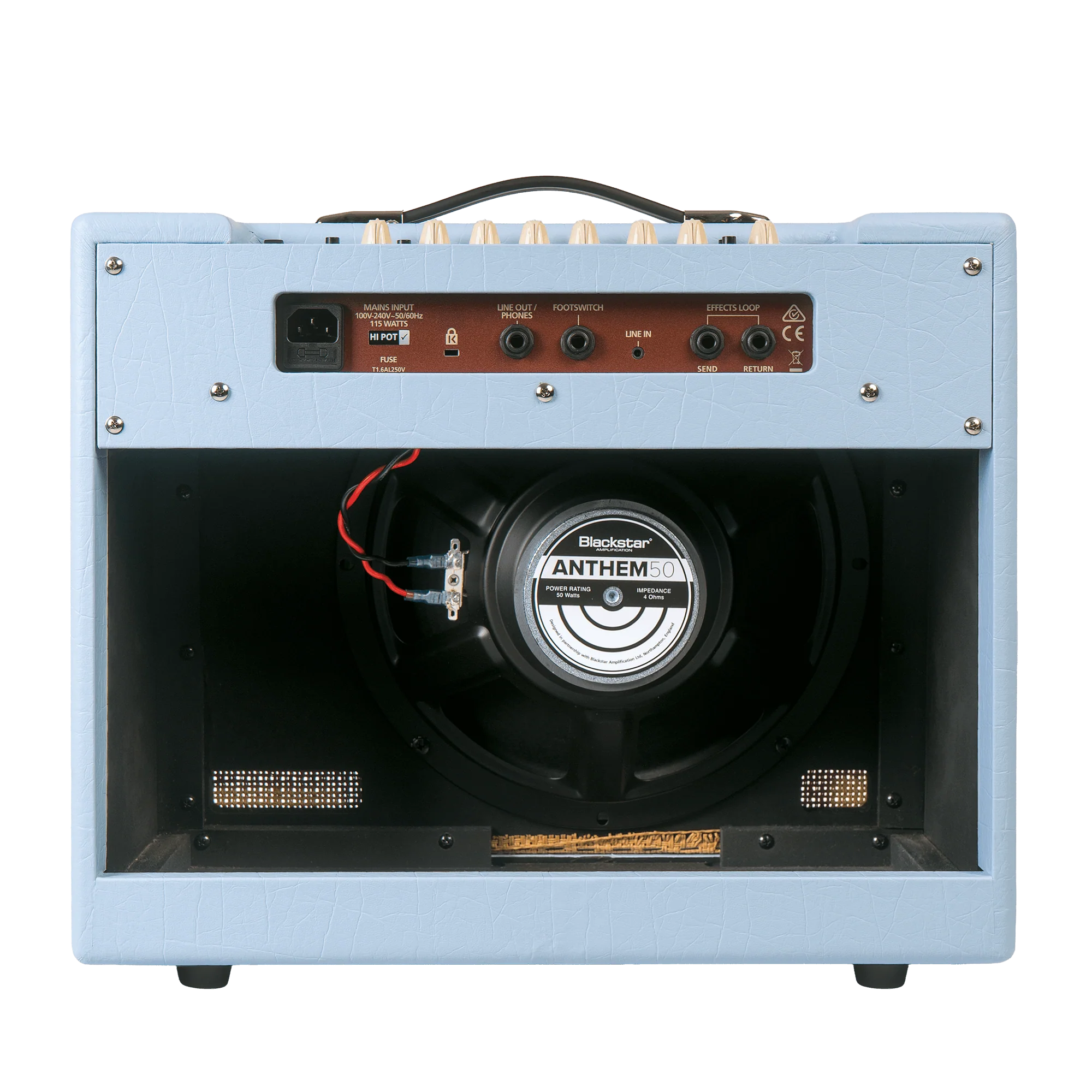 Blackstar Debut 50 LTD ED Guitar Amplifier - Baby Blue w/Union Jack Grille - Image 4