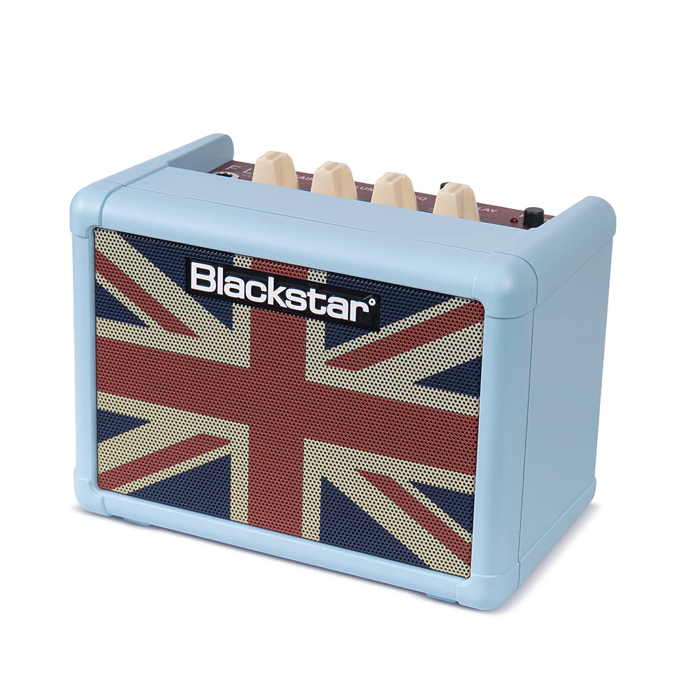 Blackstar Fly 3 LTD ED Guitar Amplifier - Baby Blue w/Union Jack Grille - Image 3