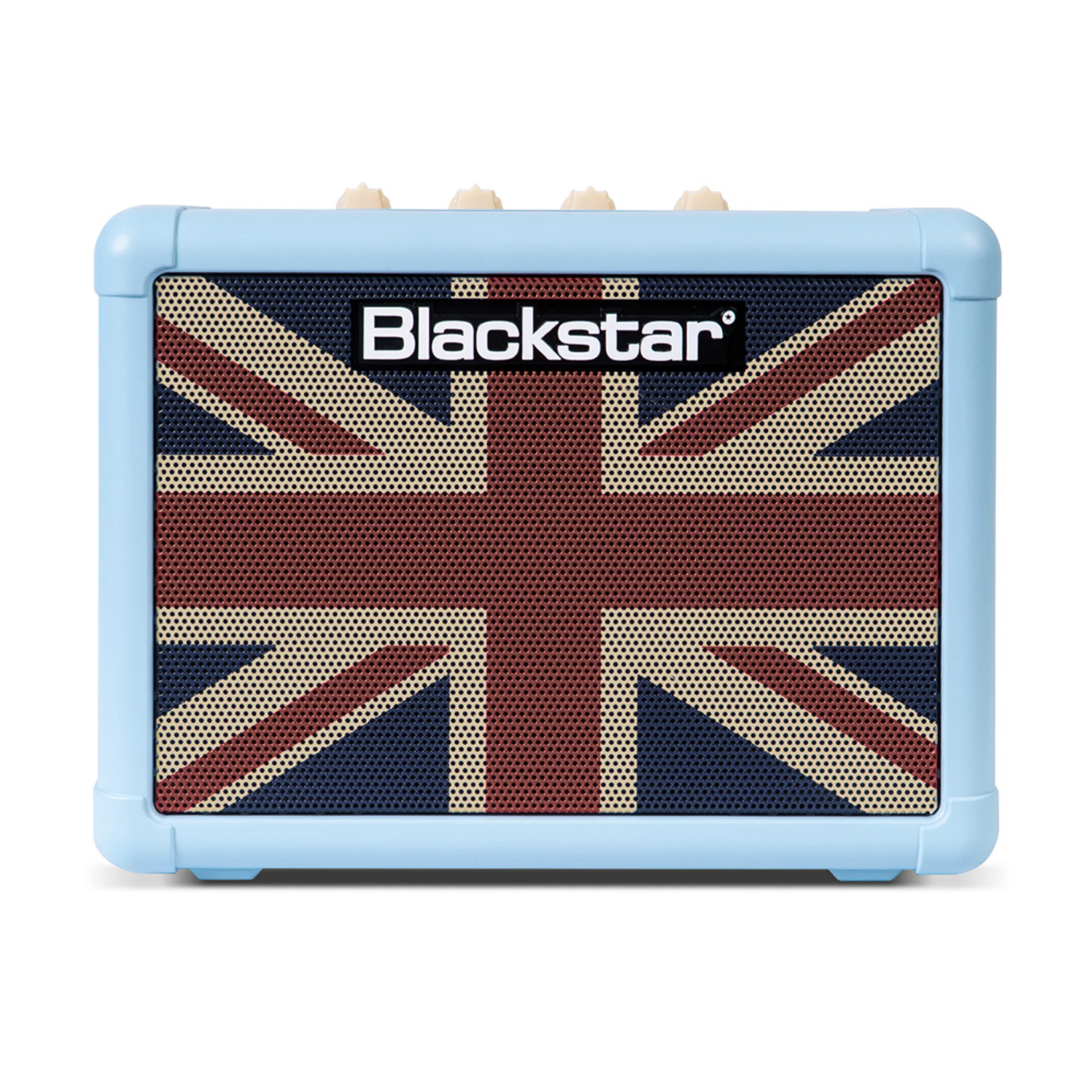 Blackstar Fly 3 LTD ED Guitar Amplifier - Baby Blue w/Union Jack Grille - Image 4