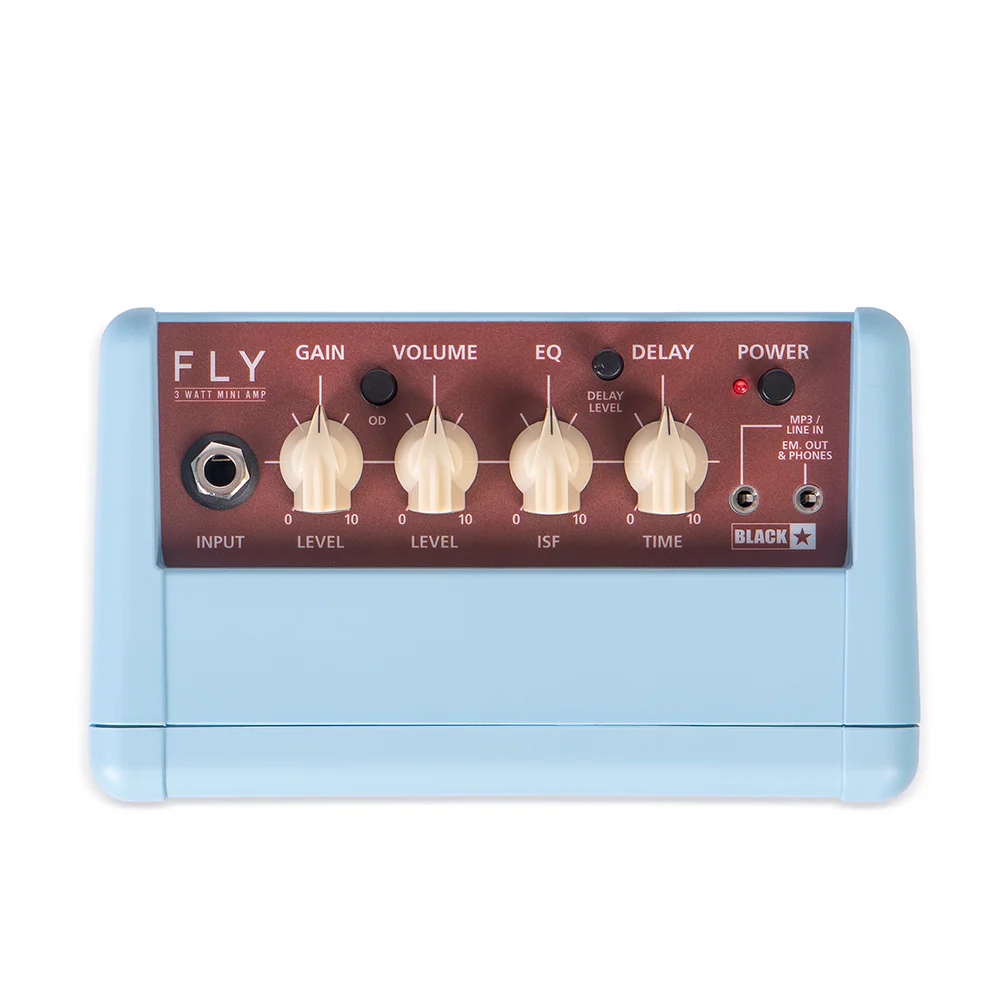 Blackstar Fly 3 LTD ED Guitar Amplifier - Baby Blue w/Union Jack Grille - Image 5