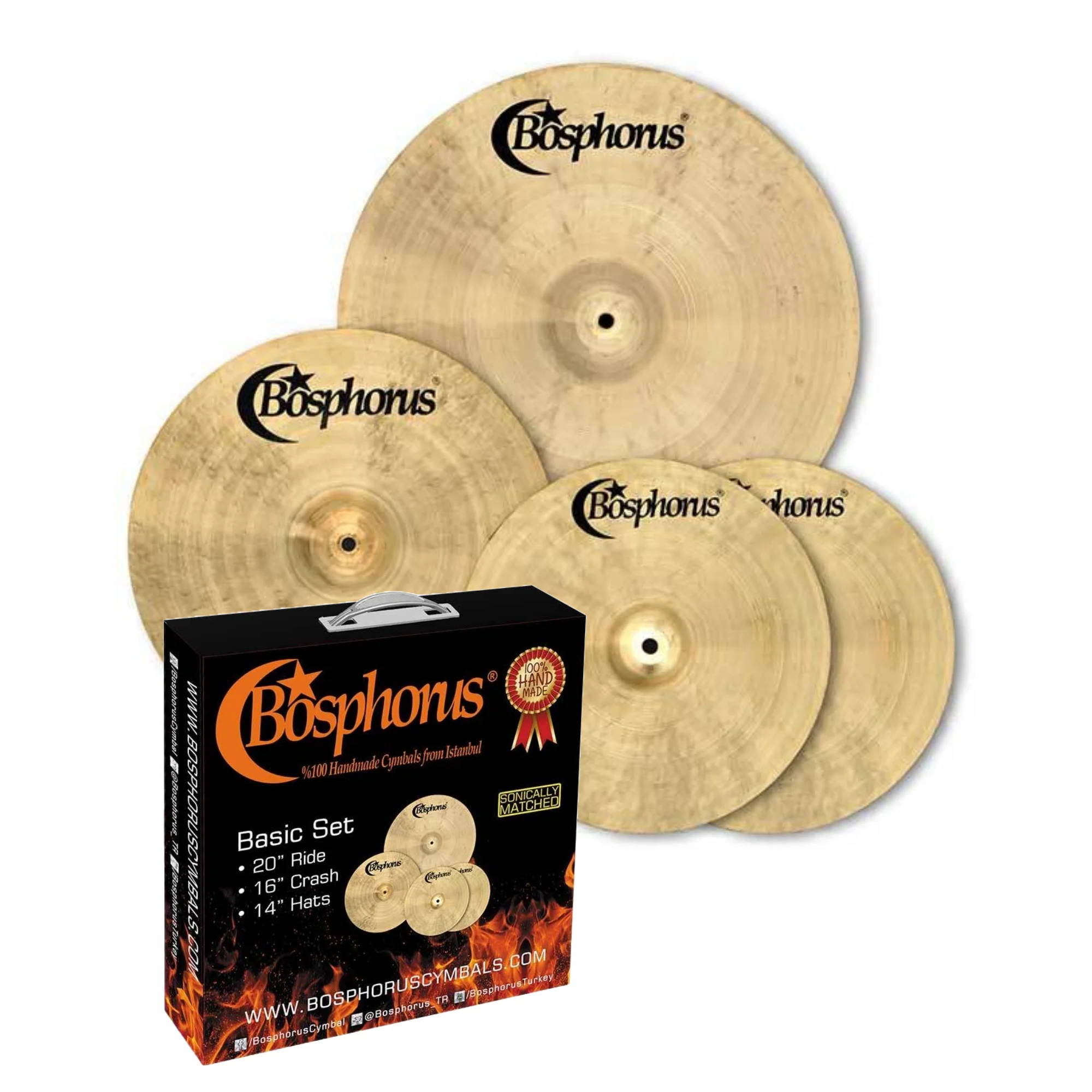 Bosphorus Basic Cymbal Box Set - 14/16/20 - Image 4