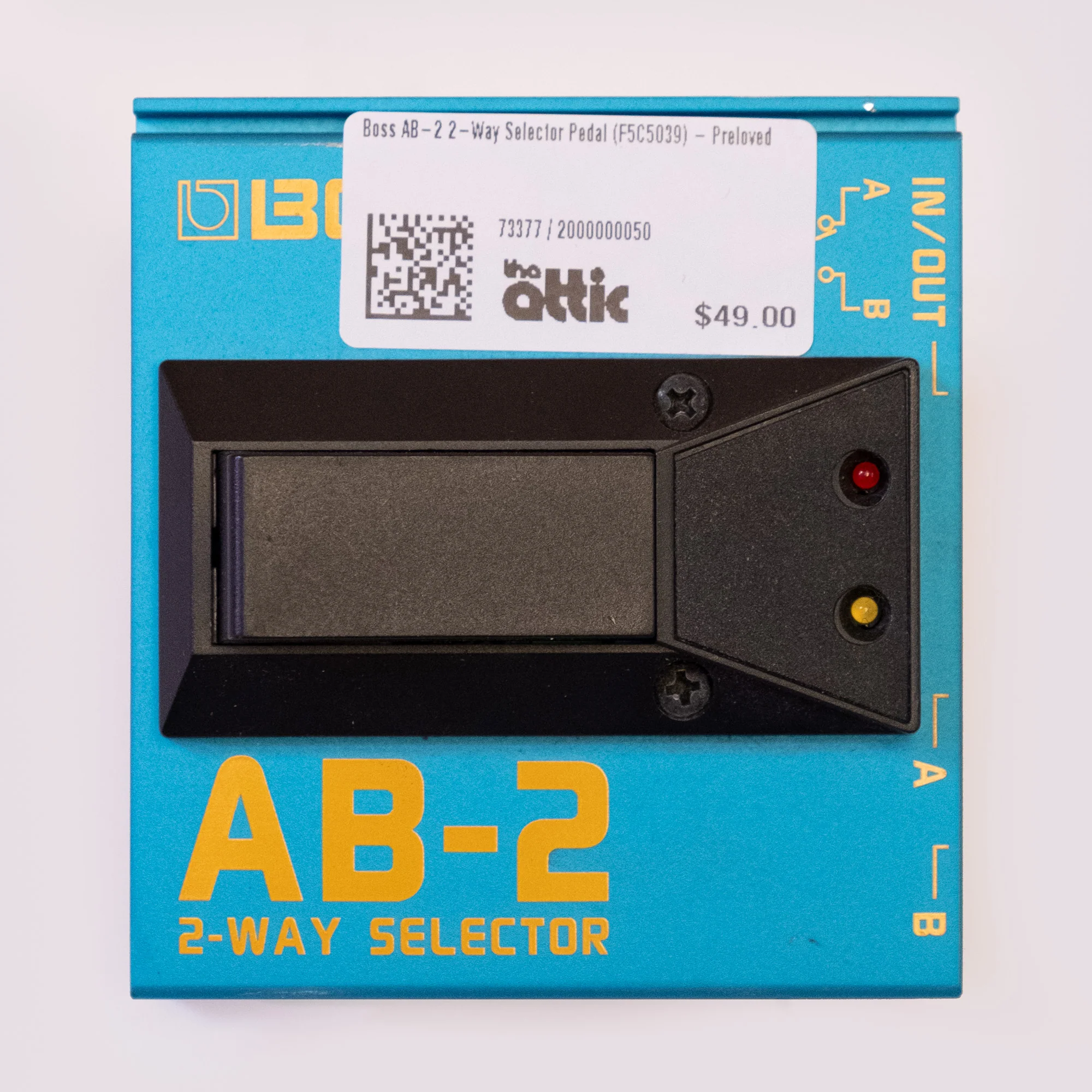 BOSS AB-2 2-Way Selector Guitar Pedal - Preloved (F5C5039)