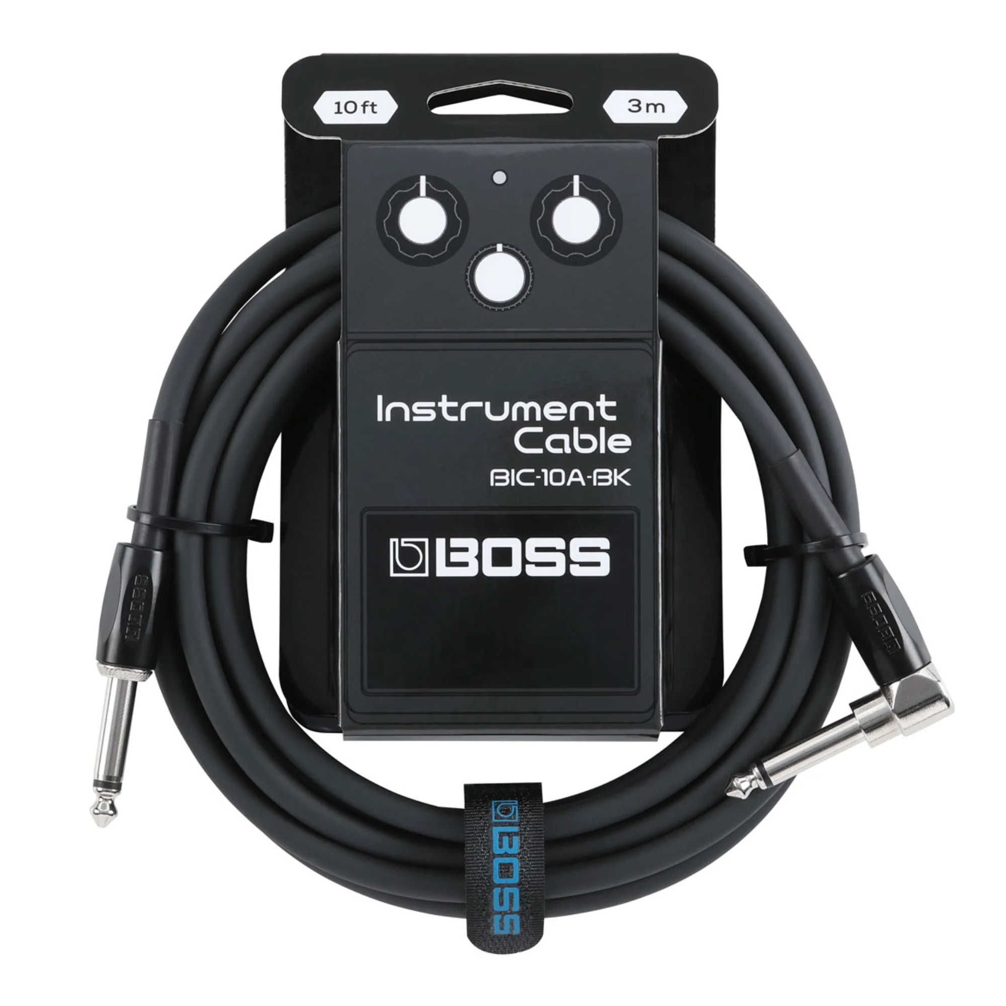 BOSS BIC-10A-BK Instrument Cable 10ft/3m AS Black