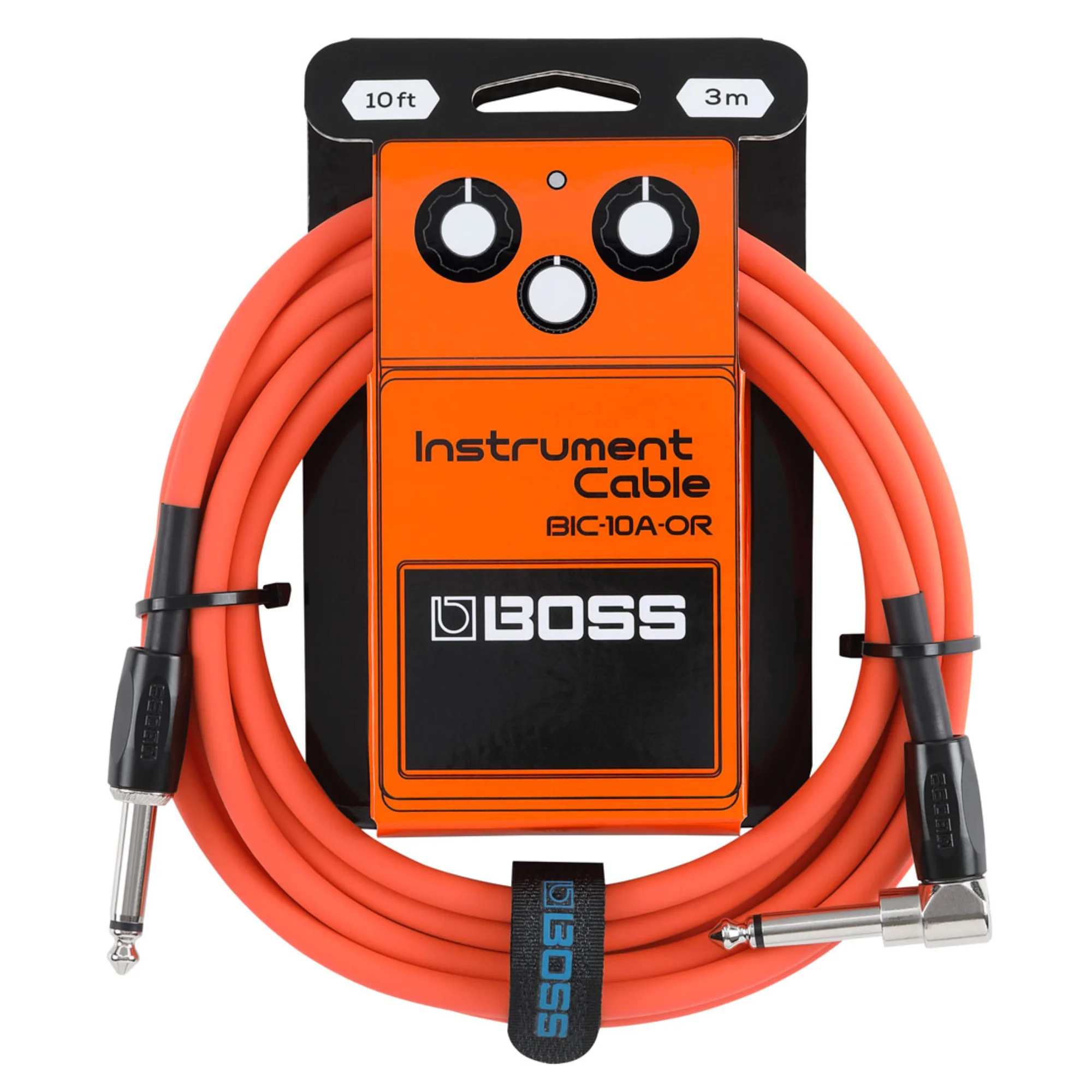 BOSS BIC-10A-BK Instrument Cable 10ft/3m AS Orange - Image 2