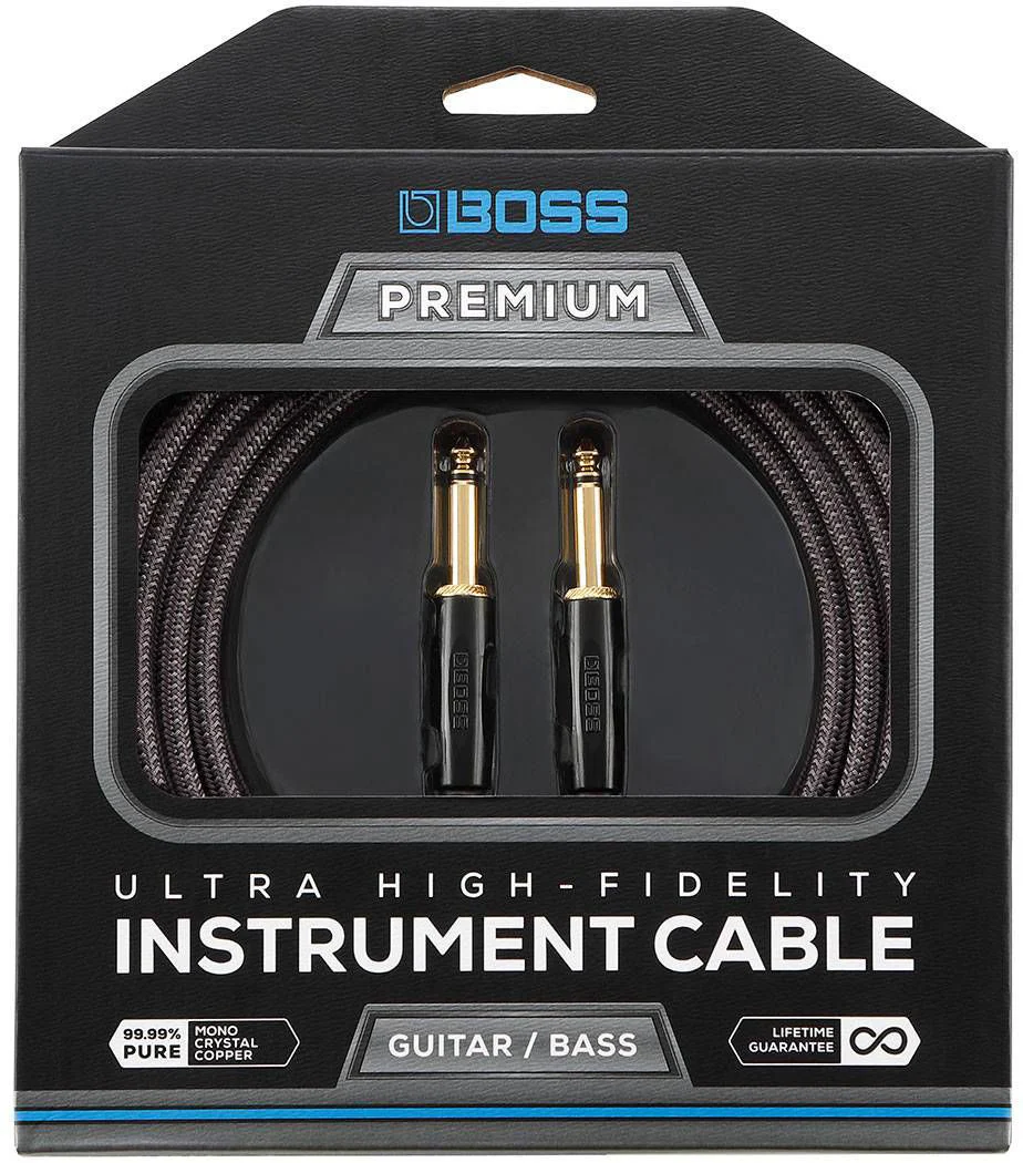 BOSS BIC-P10 Straight to Straight 10ft Premium Instrument Cable (BICP10) - Image 2
