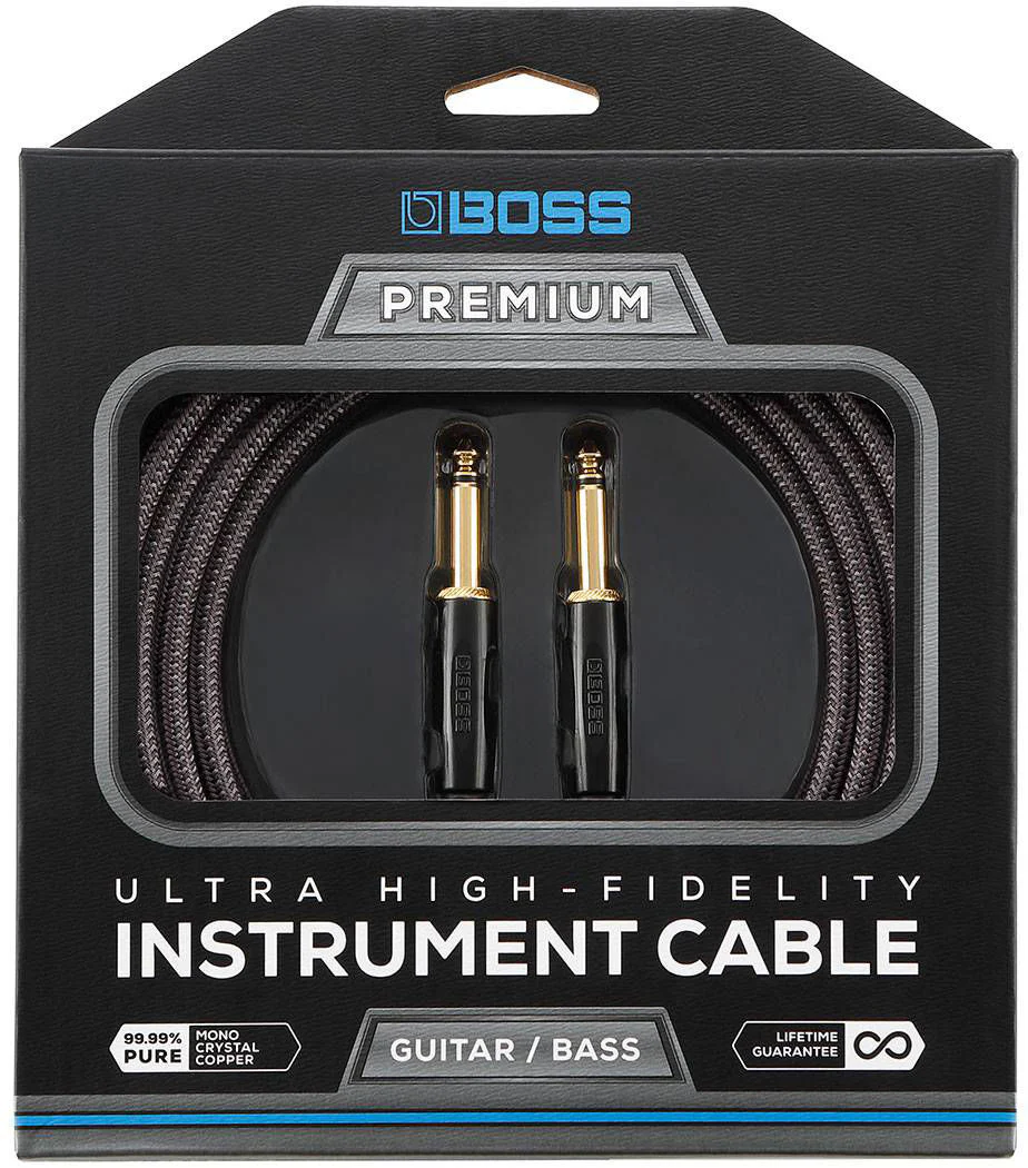 BOSS BIC-P10 Straight to Straight 10ft Premium Instrument Cable (BICP10) - Image 4