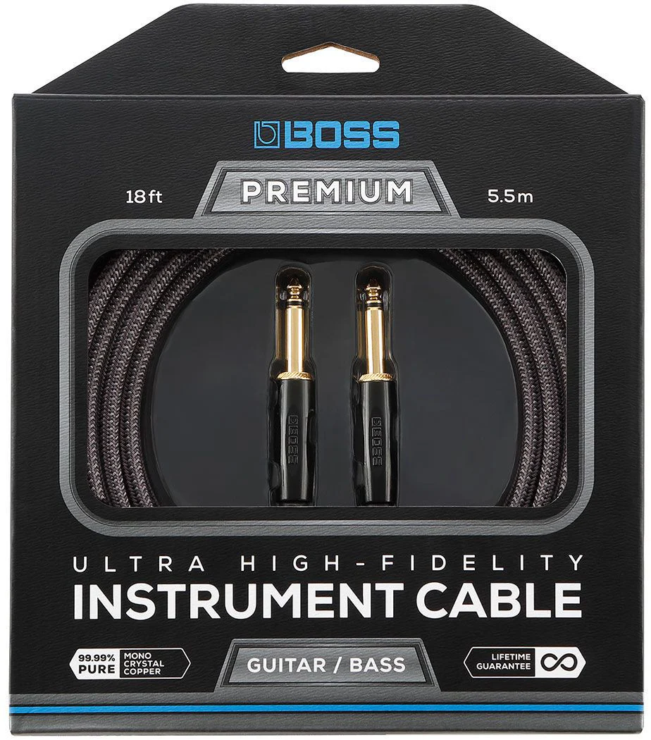 BOSS BIC-P18 Straight to Straight 18ft Premium Instrument Cable - Image 2