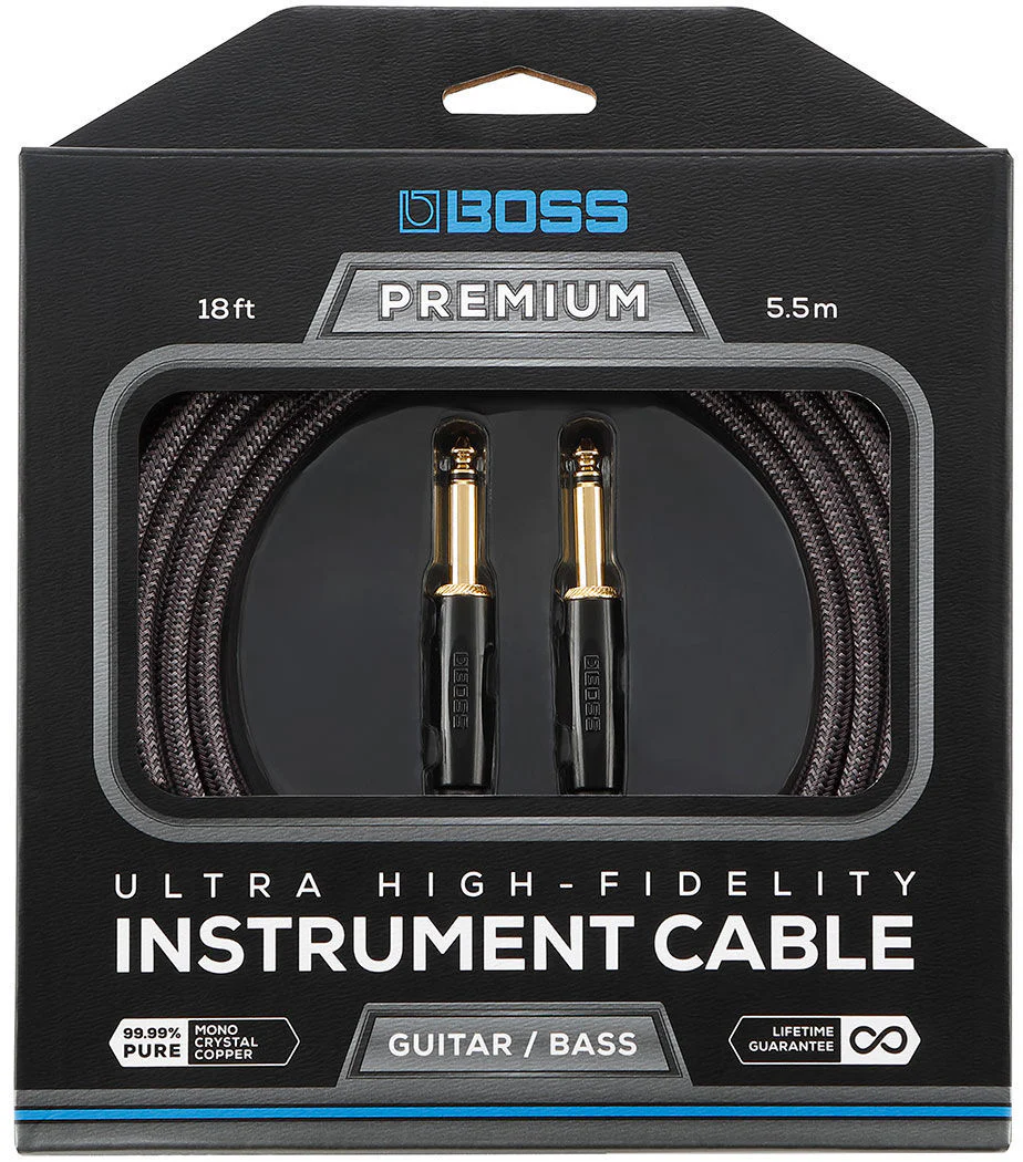 BOSS BIC-P18 Straight to Straight 18ft Premium Instrument Cable - Image 6