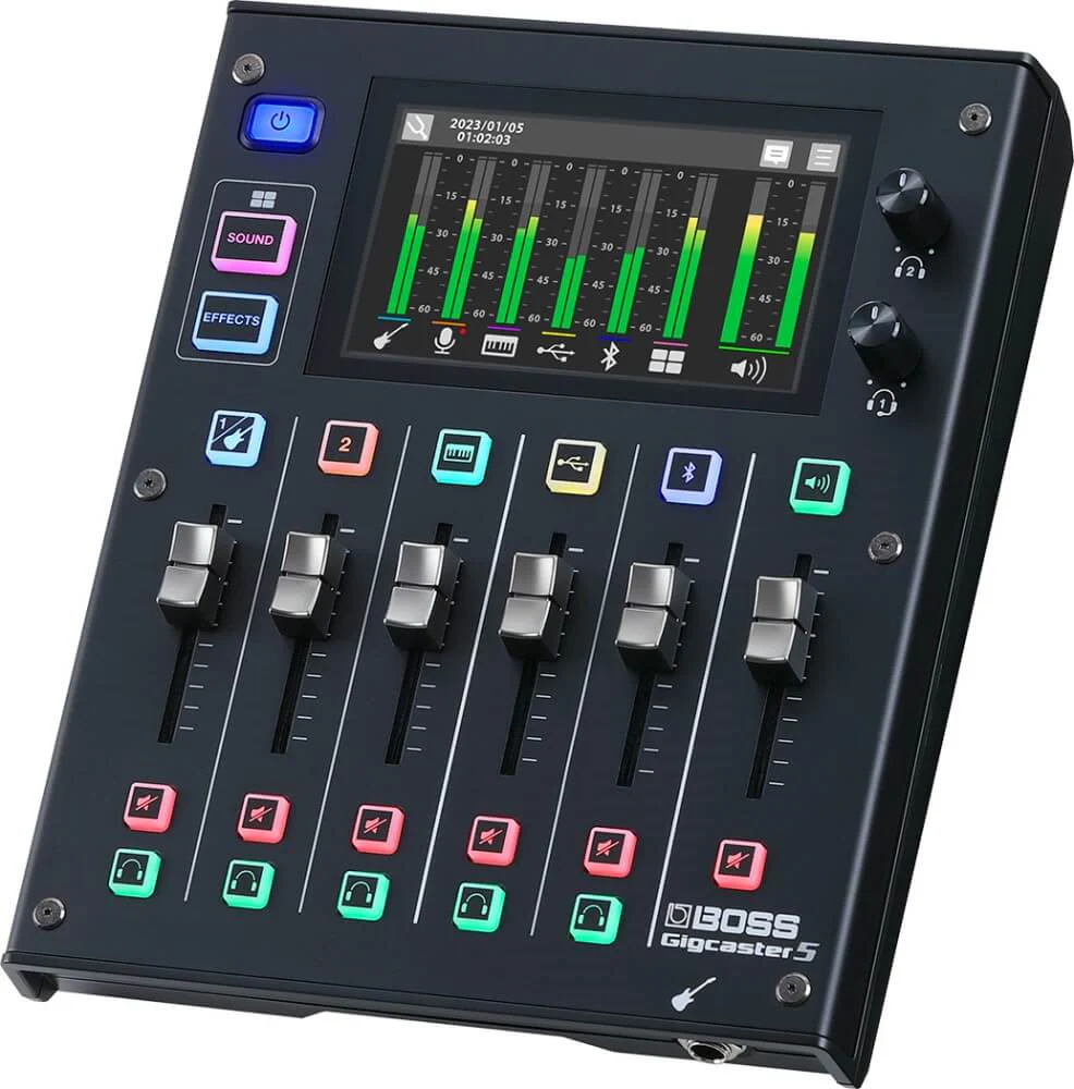 BOSS Gigcaster 5 All-In-One Audio Hub for Streaming Musicians - Image 8