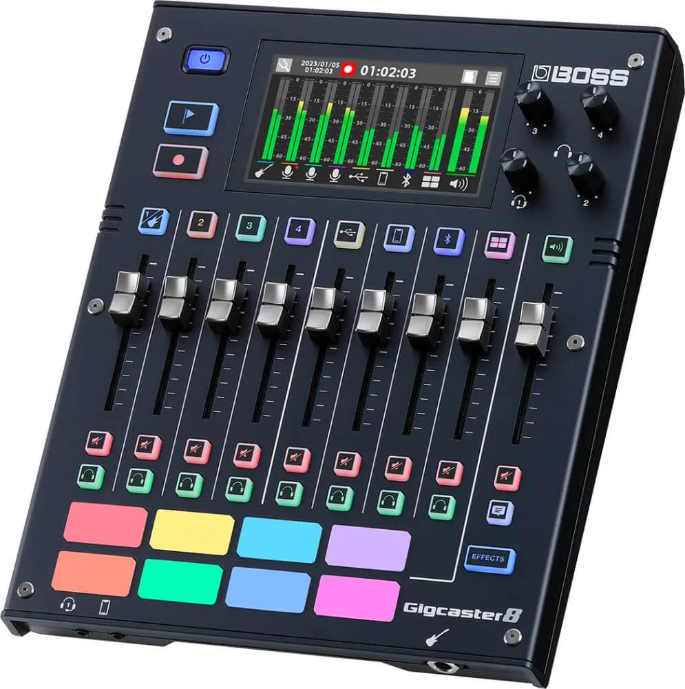 BOSS Gigcaster 8 All-In-One Audio Hub for Streaming Musicians - Image 8