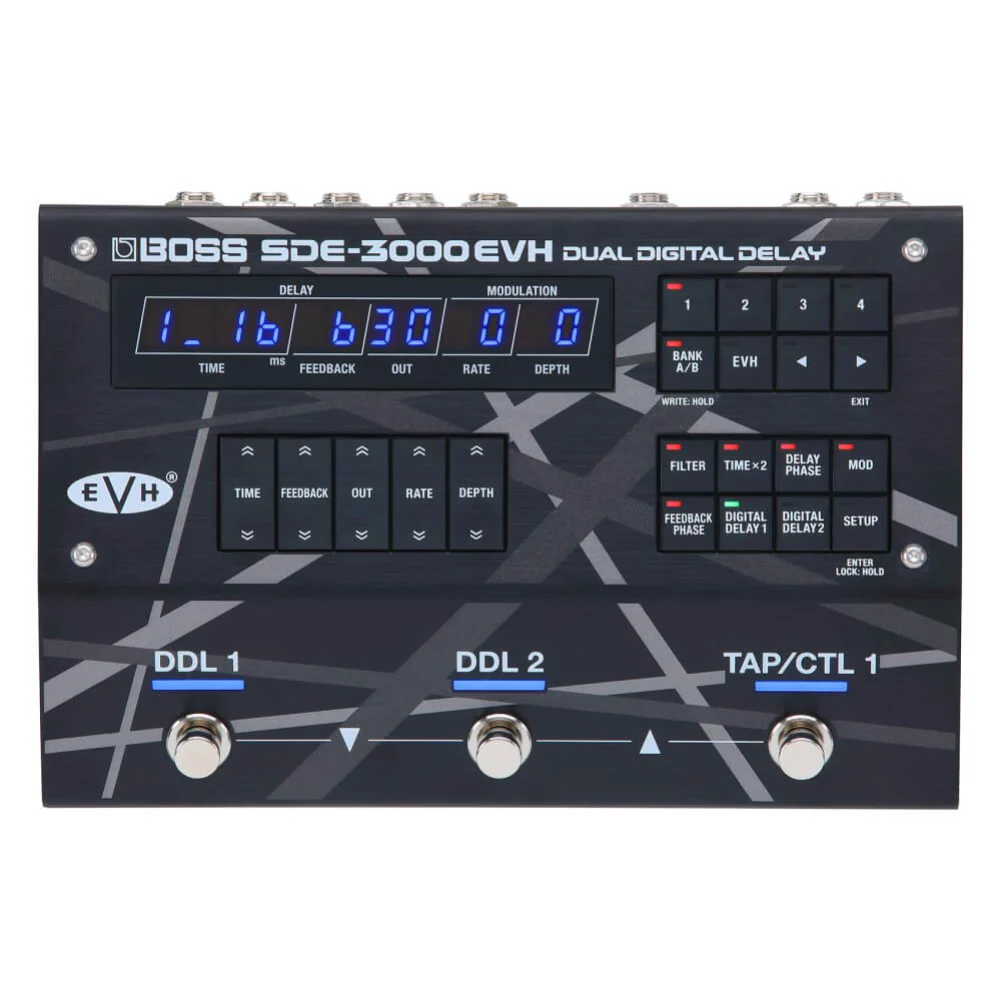 BOSS SDE-3000EVH Eddie Van Halen Dual Digital Delay Guitar Effects Pedal