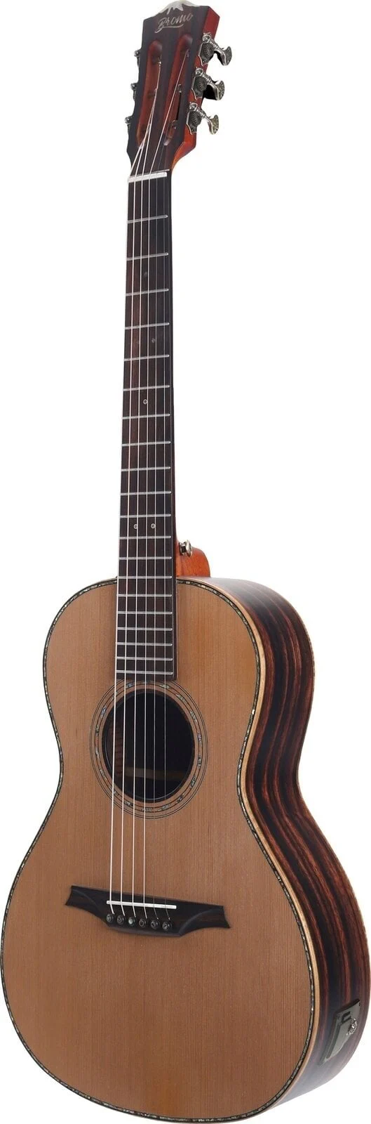 Bromo Guitar BAR6E Rocky Mountain All Solid Parlour E/A Acoustic Guitar - Image 3