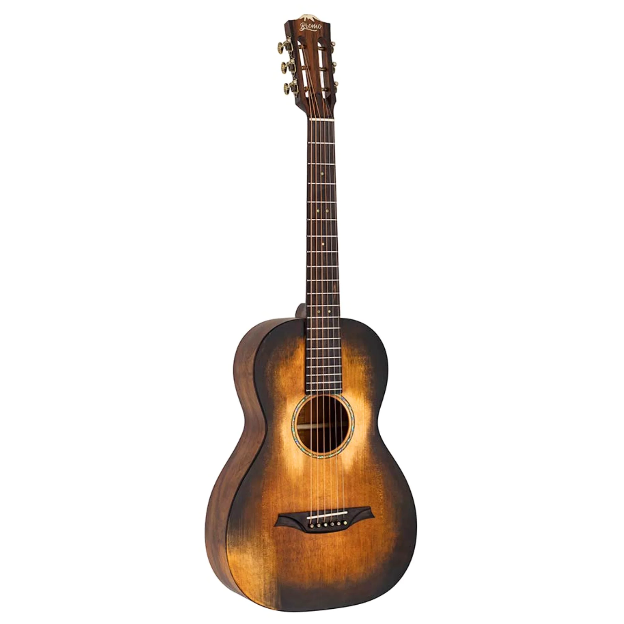 Bromo Guitar BAR6HHS Rocky Mountain All Solid Parlour Acoustic Guitar - Image 2
