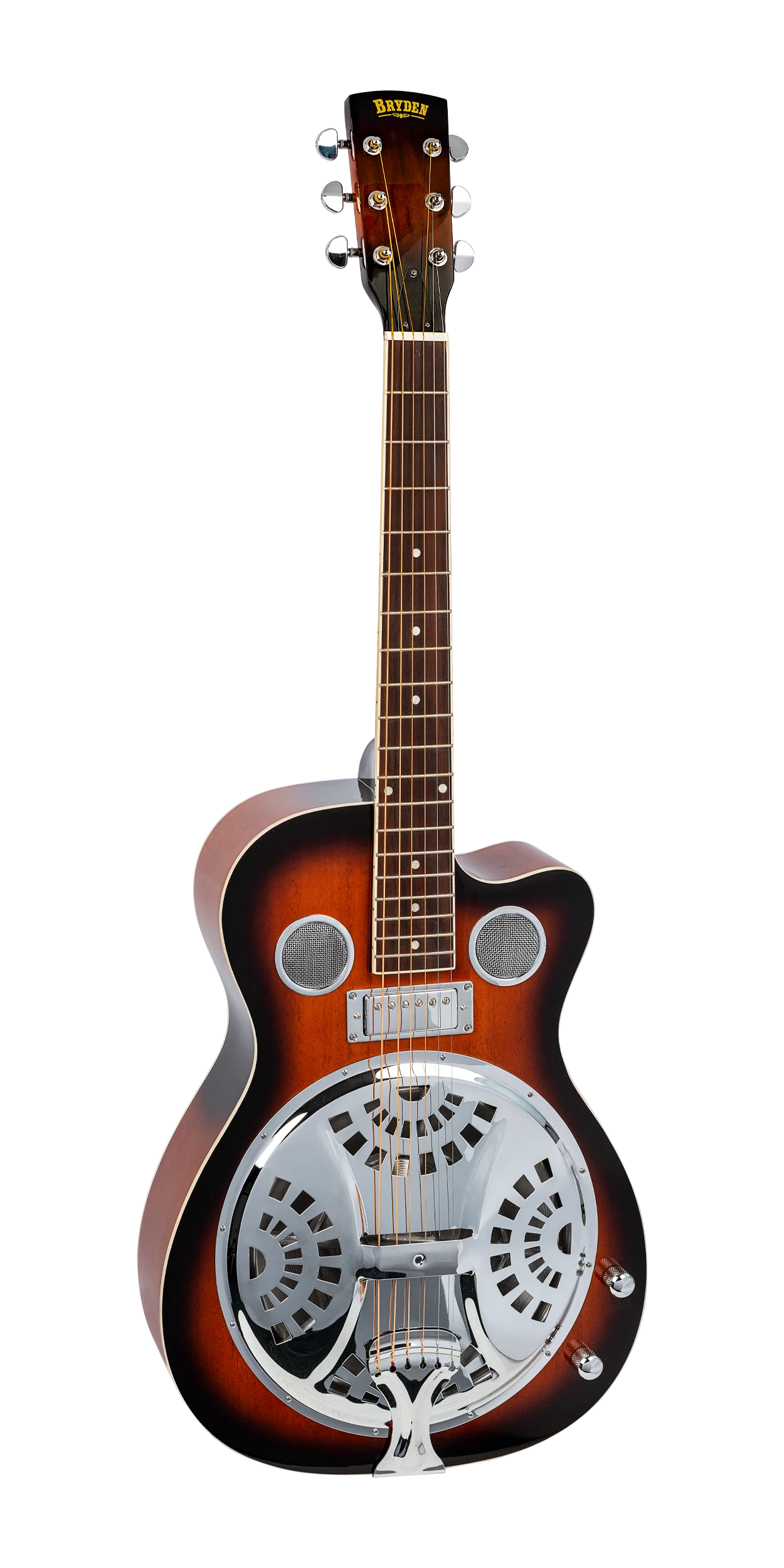 Bryden BRE2ETS Cutaway Acoustic / Electric Resonator Guitar in Tobacco Sunburst