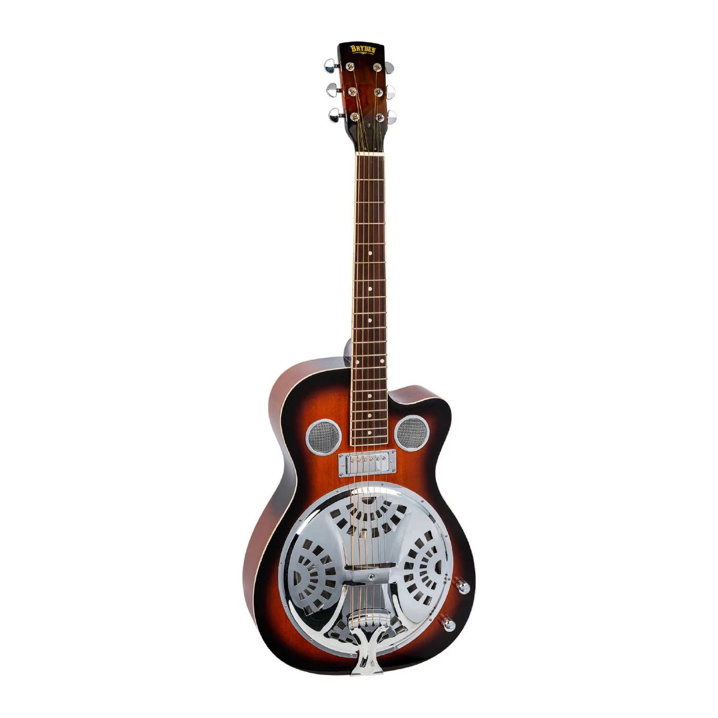 Bryden BRE2ETS Cutaway Acoustic / Electric Resonator Guitar in Tobacco Sunburst - Image 2