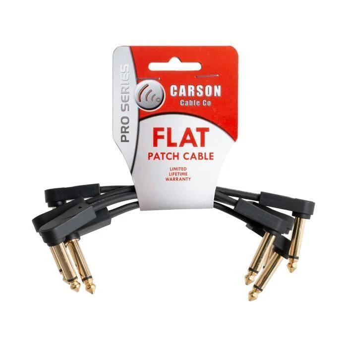 Carson Pro FLAT4PK Patch Cables - 4inch - Image 4