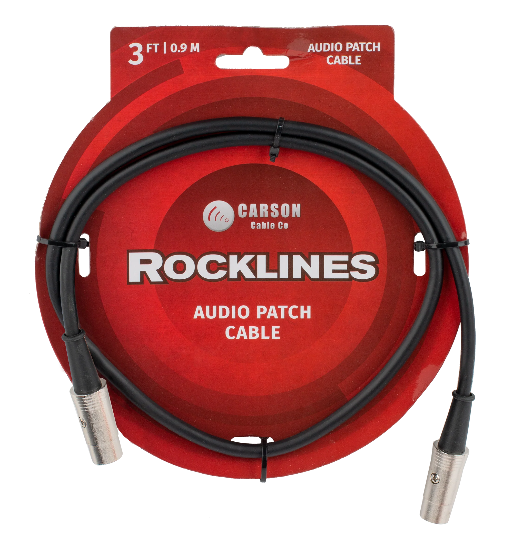 Carson RMD03 Rocklines Midi Cable in Black (3ft)