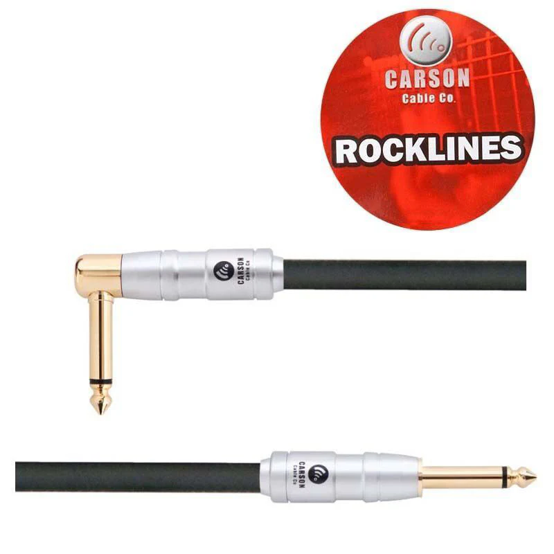 Carson ROK10SL Rocklines 10ft Straight to R/A Guitar Cable - Image 3