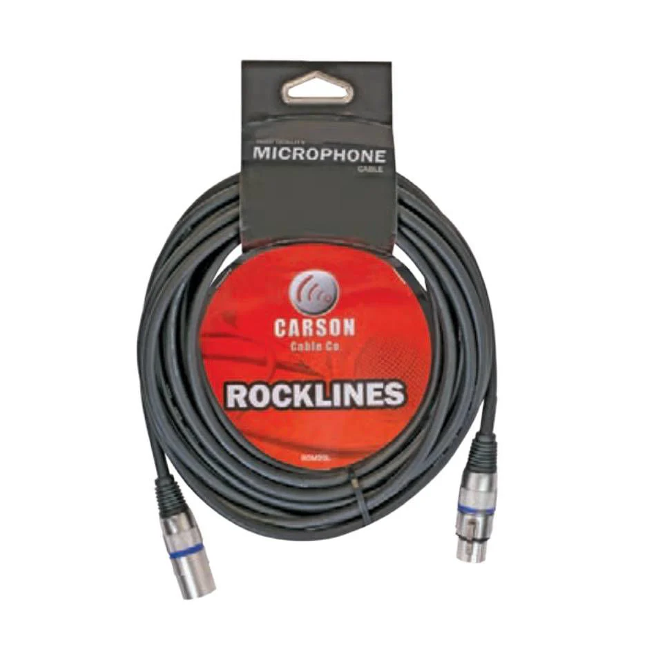 Carson ROM20L Rocklines XLR to XLR Microphone Cable - 6m - Image 3