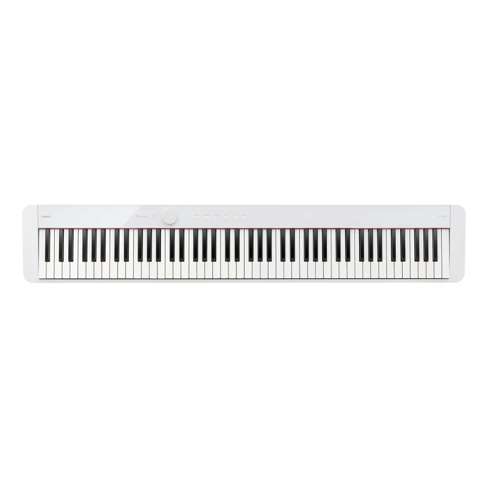 Casio Privia PX-S1100 Slimline Portable Digital Piano Bundle with Stand and Pedals - White