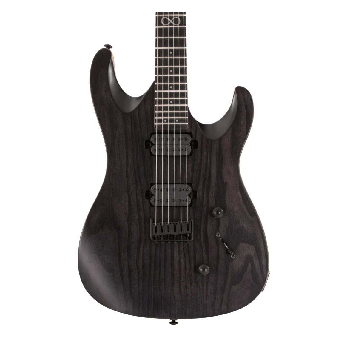 Chapman ML1 Modern Baritone Electric Guitar in Slate Black Satin - Image 2